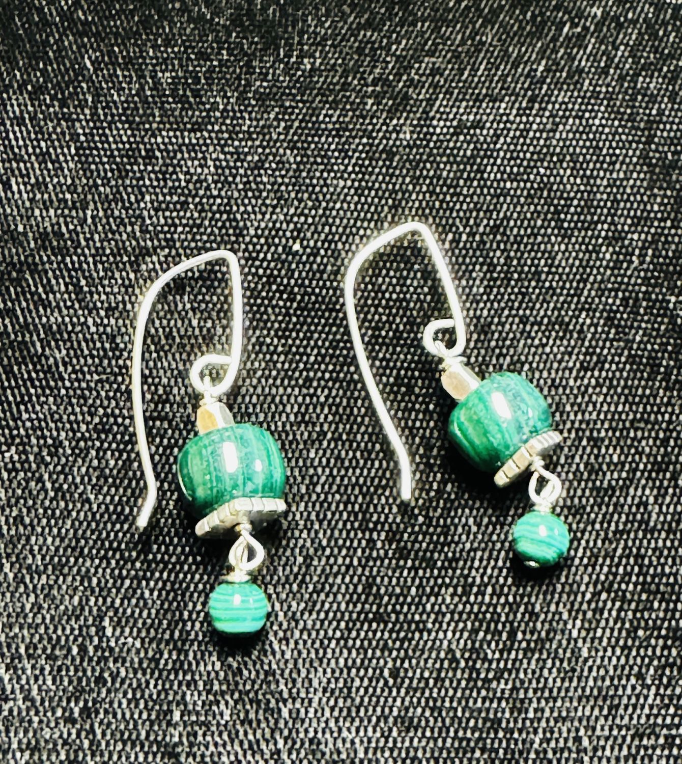 Robb Earrings Malachite Dangles