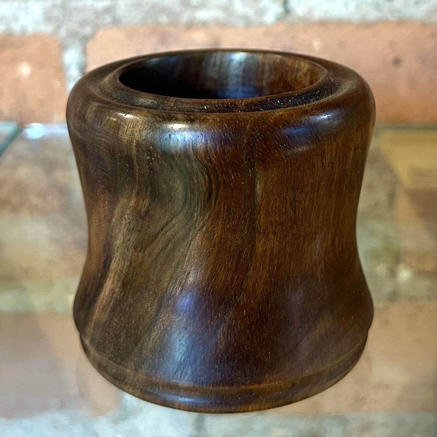 Russell Tea Light Candle Holder Walnut