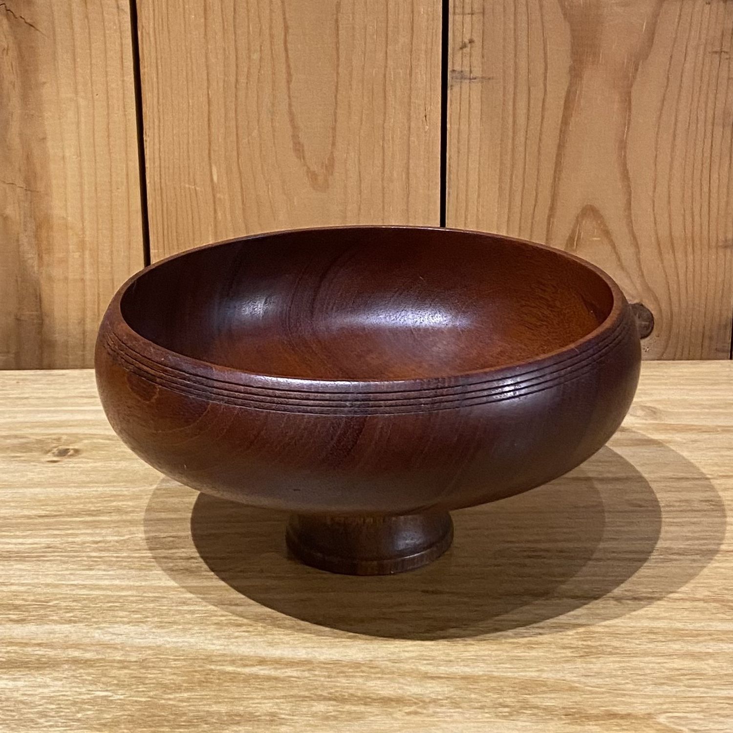 Russell Mahogany/Walnut Pedestal Dish