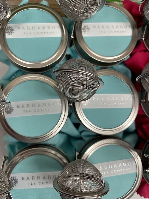 Bar Harbor Tea Wild Maine Blueberry Loose Tea /Mason Jar with Free Infuser