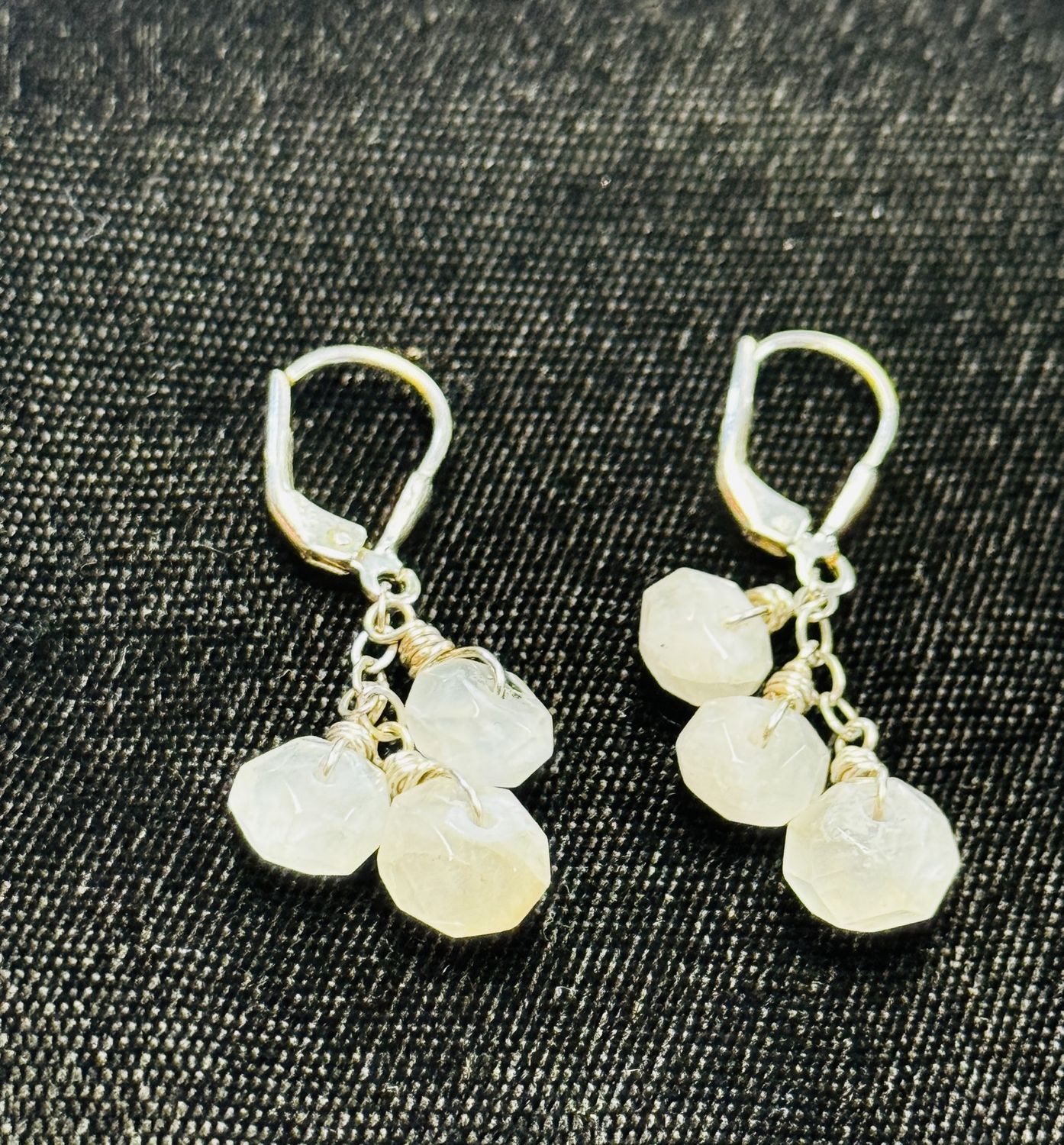Robb Earrings Cascade Moonstones