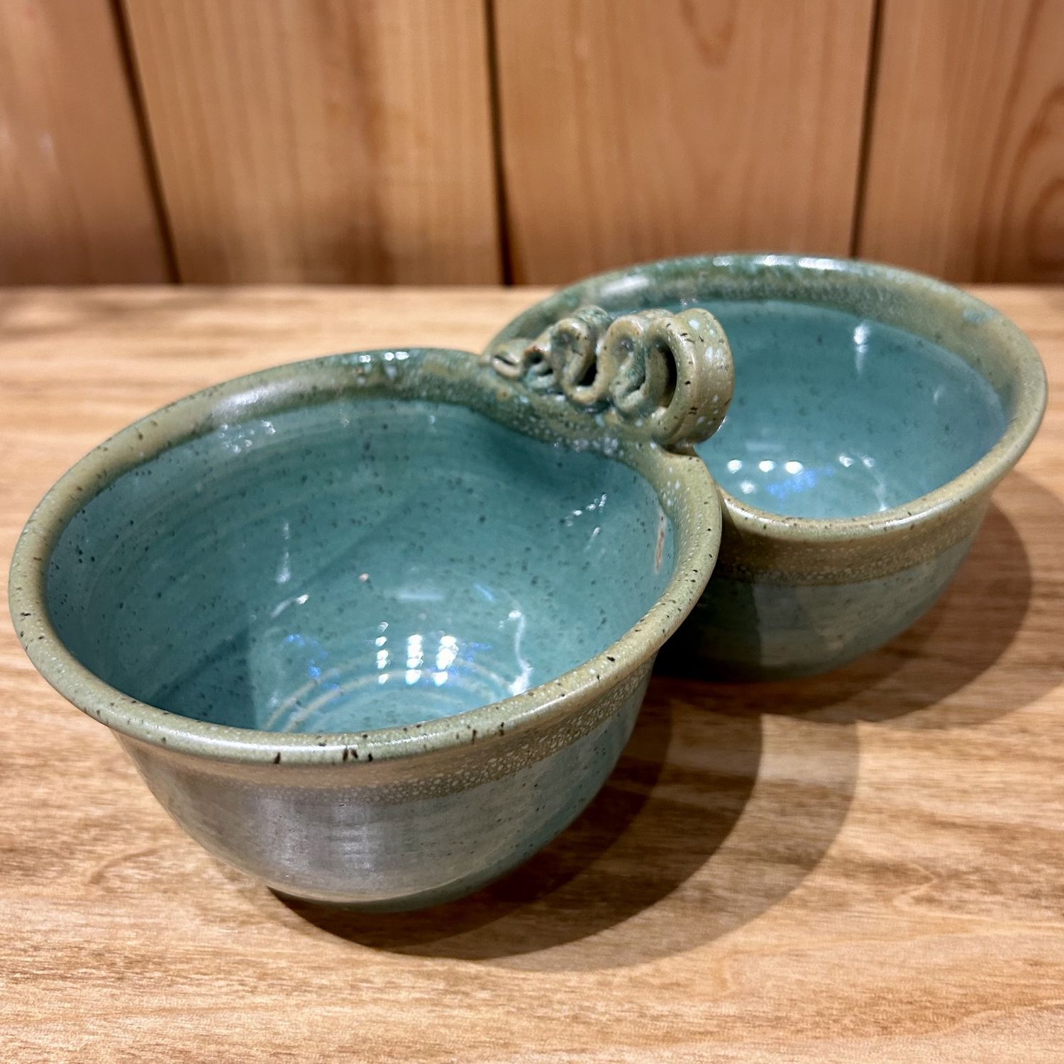 Johnson Double Bowl Green Two Tone