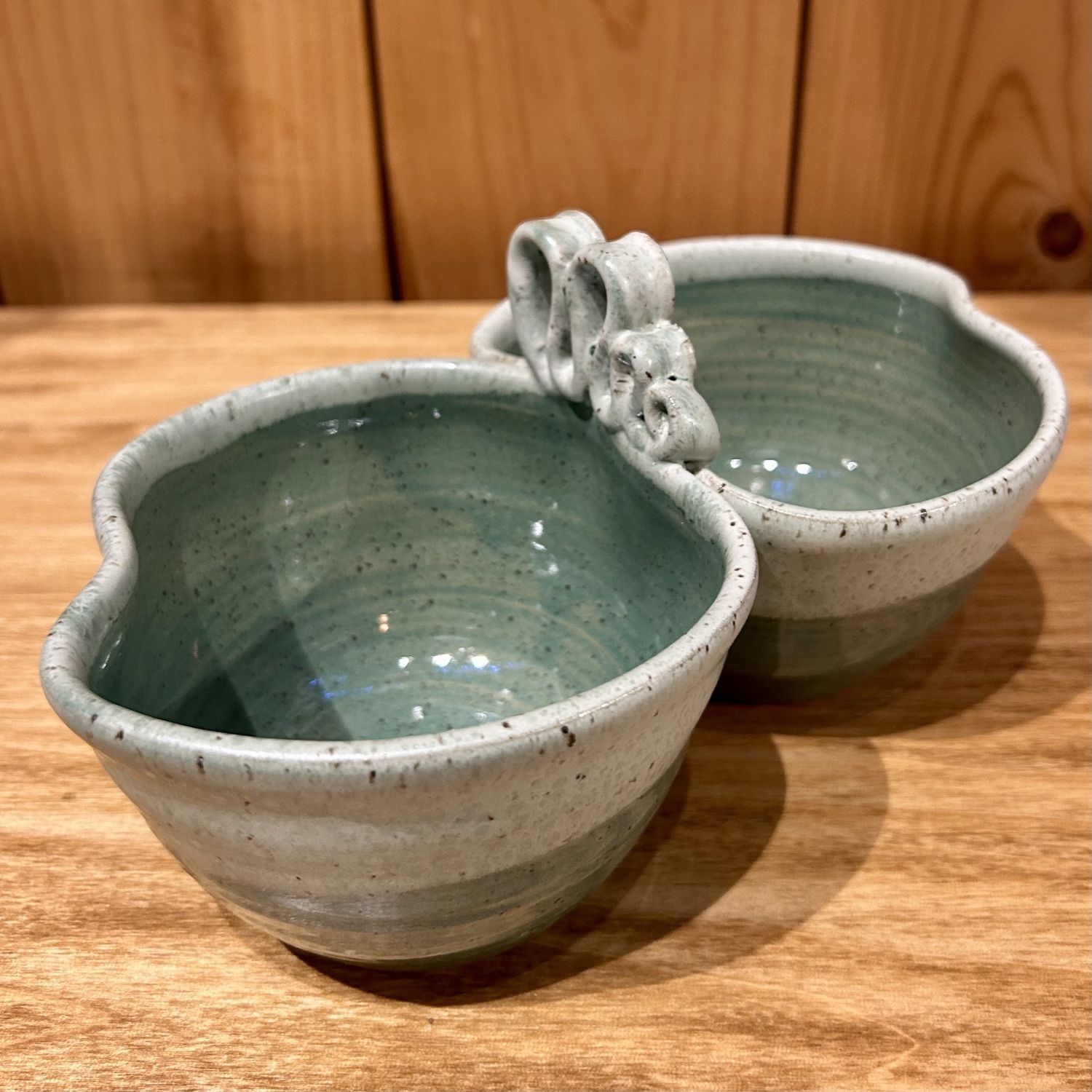Johnson Double Bowl Light Green Two Tone