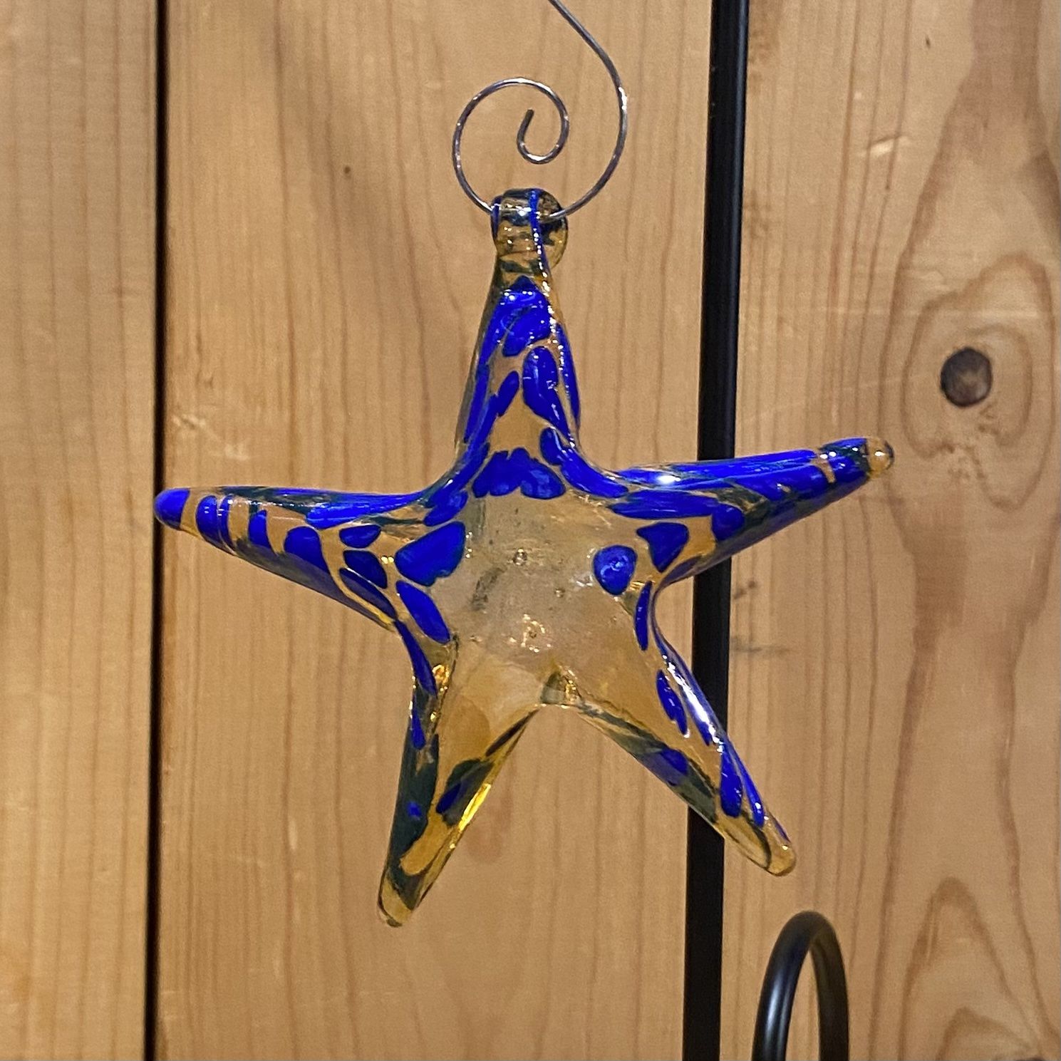Shir Ornament Yellow/Blue Starfish