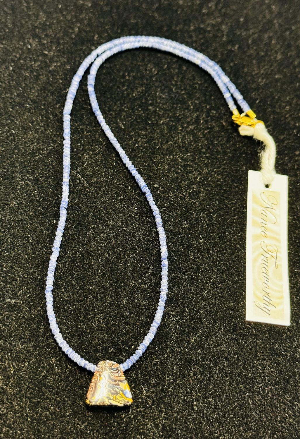 Trueworthy Necklace Tiny Lapis and Australian Opal