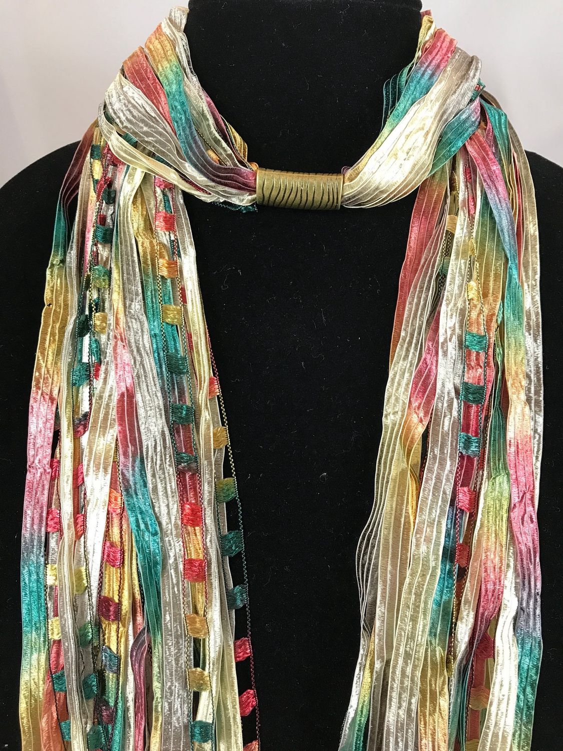 JA Collection Golden Peppers Fiber Necklace 12&quot;
