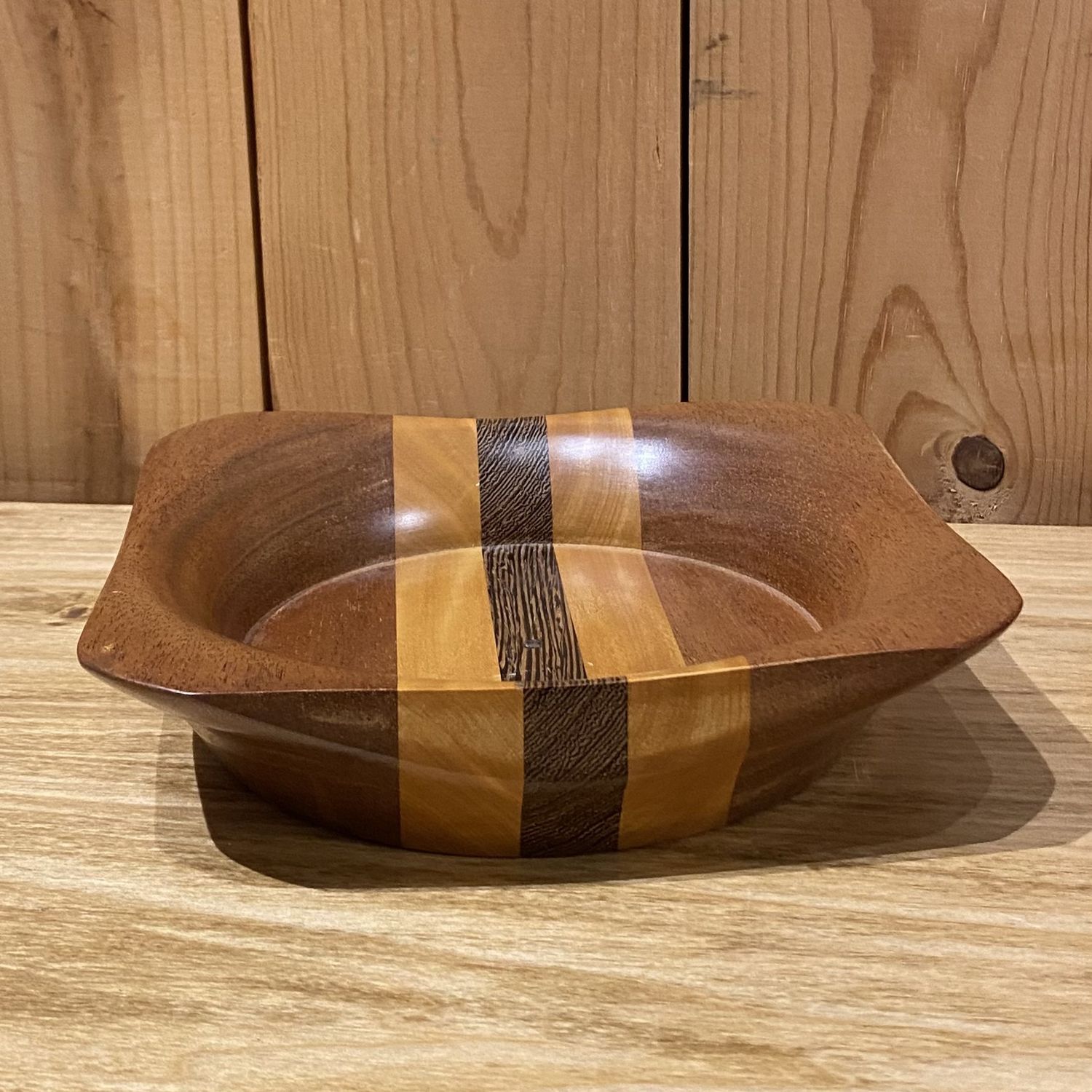 On The Edge Square Multi Wood Bowl