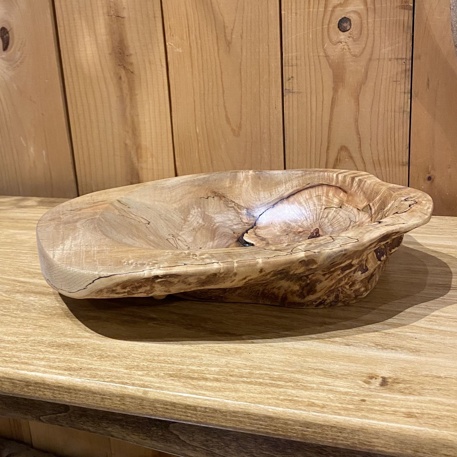 On The Edge Spalted Maple Bowl