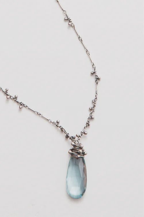 Zuzko Necklace&quot;Swarm&quot; Aqua Quartz