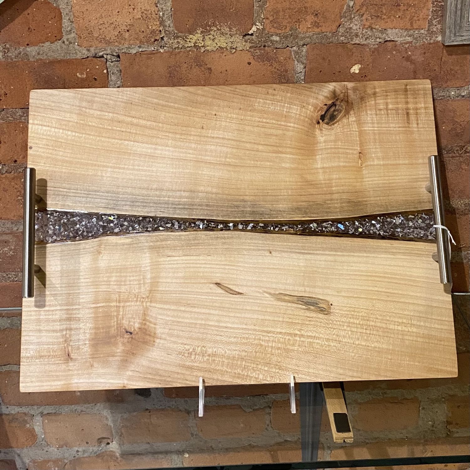 On The Edge Speckled Crystal Charcuterie Board