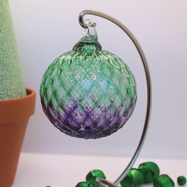 Furnace Ornament Diamond Ombre Green/Purple