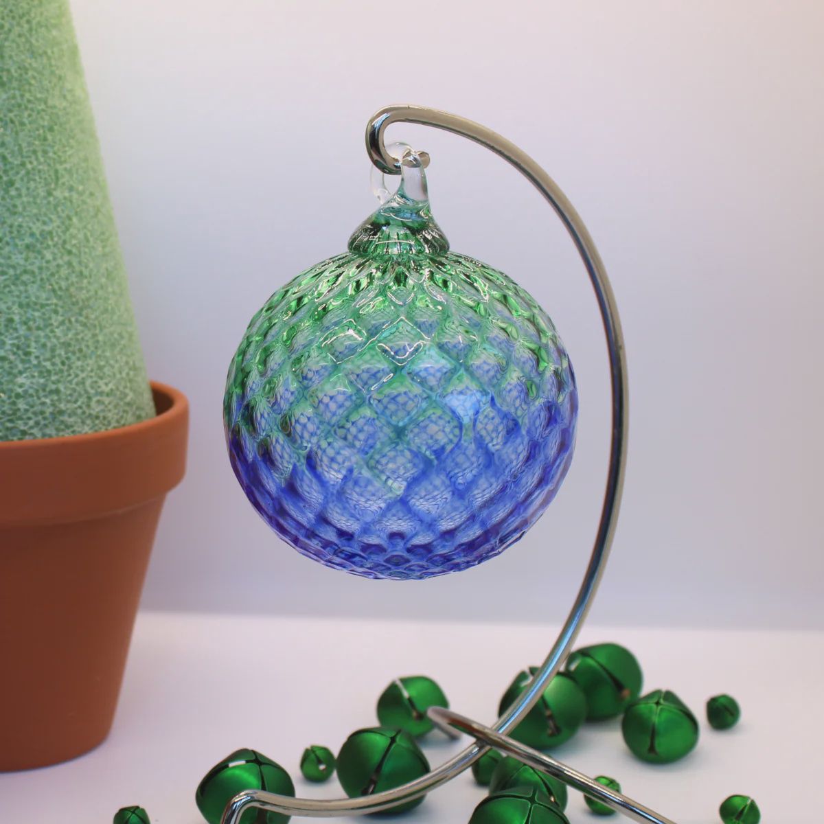 Furnace Ornament Diamond Ombre Blue/Green