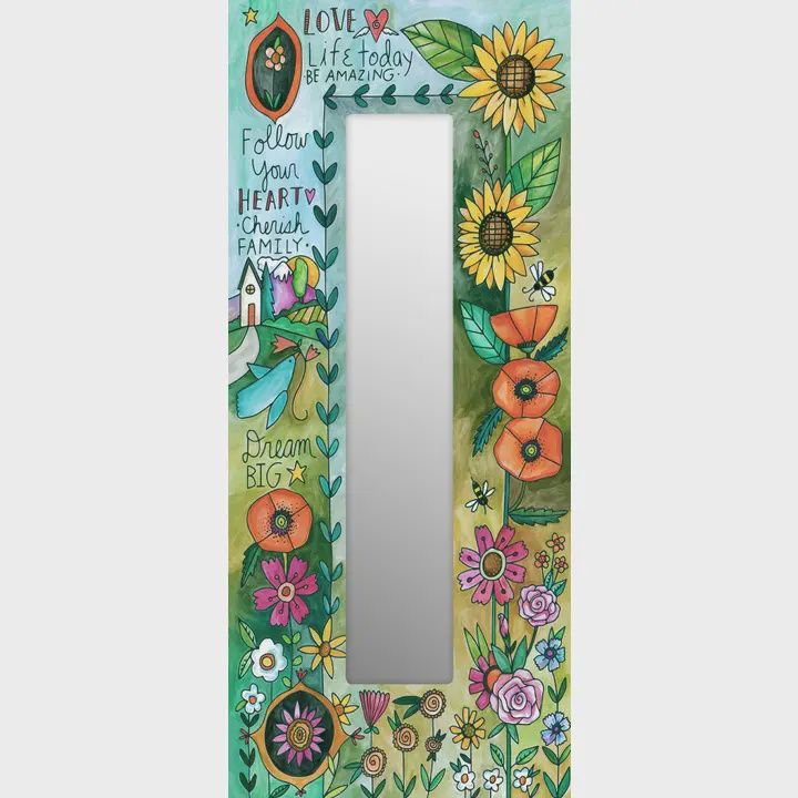 Sincerely Rectangle Mirror Blossom
