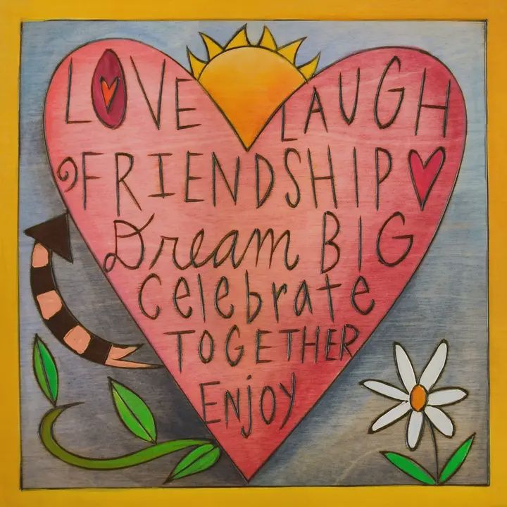 Sincerely 6x6 My Heart Is Full Wall Plaque