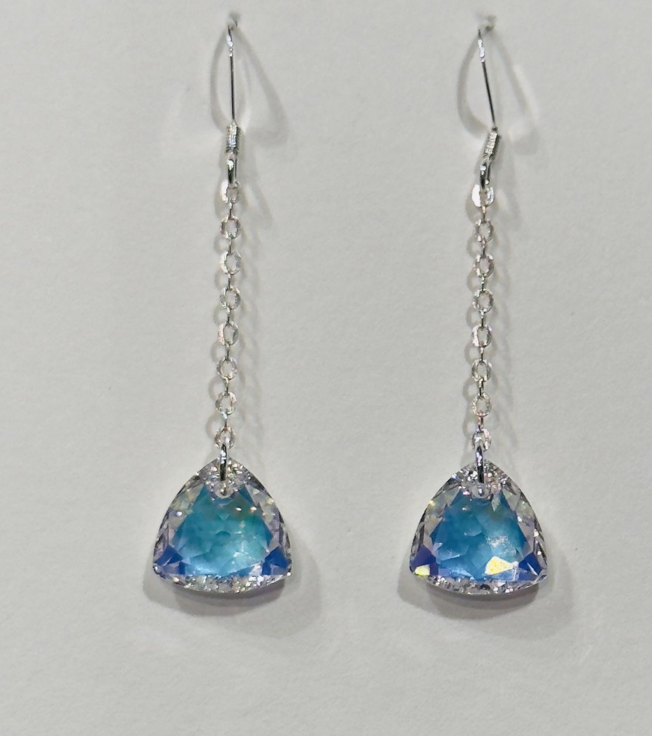 CA Earring Trilliant AB Crystal