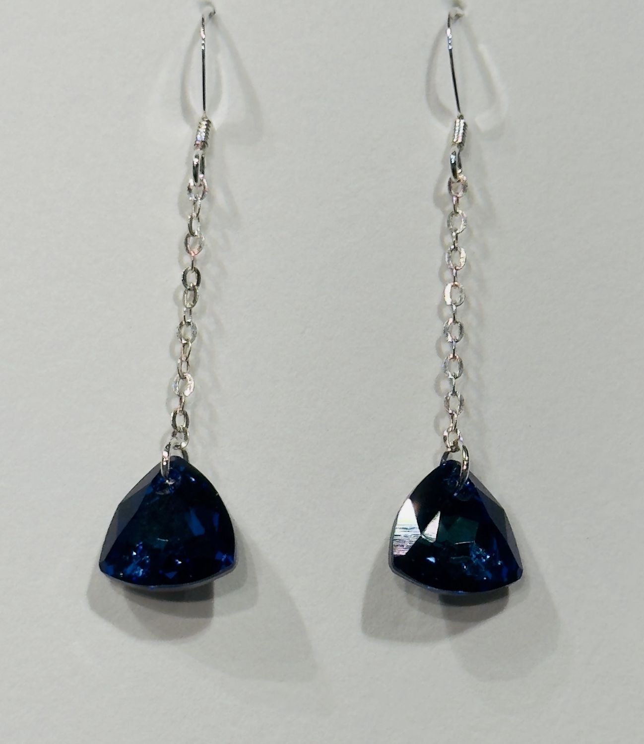 CA Earrings Trilliant Crystal Bermuda Blue