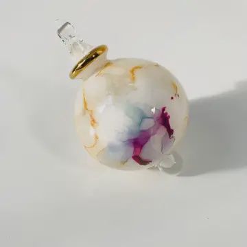 Dandarah Blown Glass Small Ornament - Splash Multi