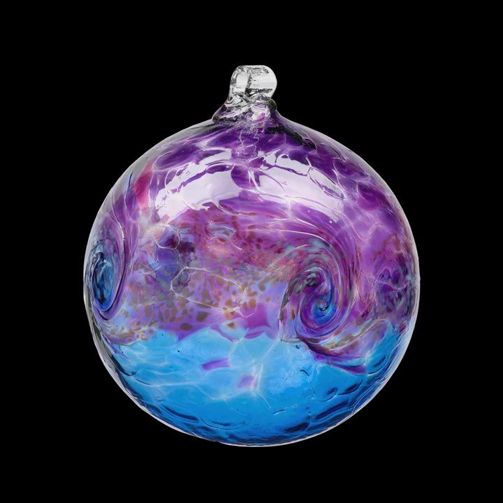 Kitras Ornament Van Glow 6&quot; Blue/Violet