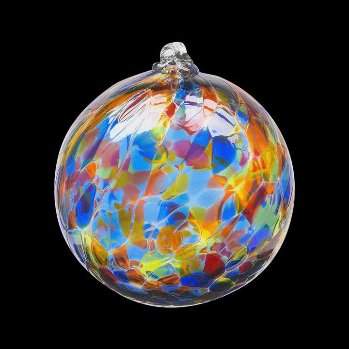 Kitras Ornament 3&quot; Calico Sunny Sky