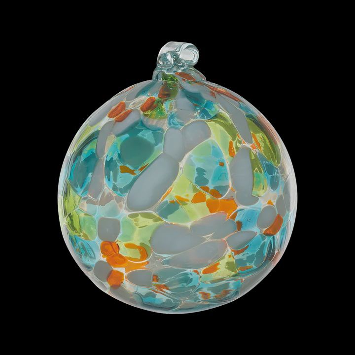 Kitras Ornament 3&quot; Calico Cool Breeze