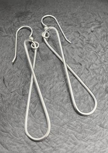 Reflections In Silver Earrings Large Infinity