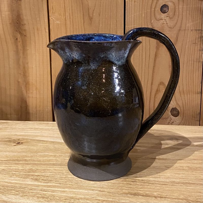 Humble Earth Pitcher Brown/Blue Glaze