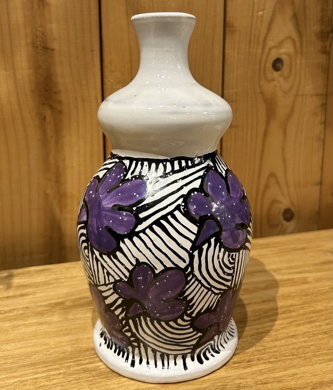 Okechukwu Vase Purple Leaves