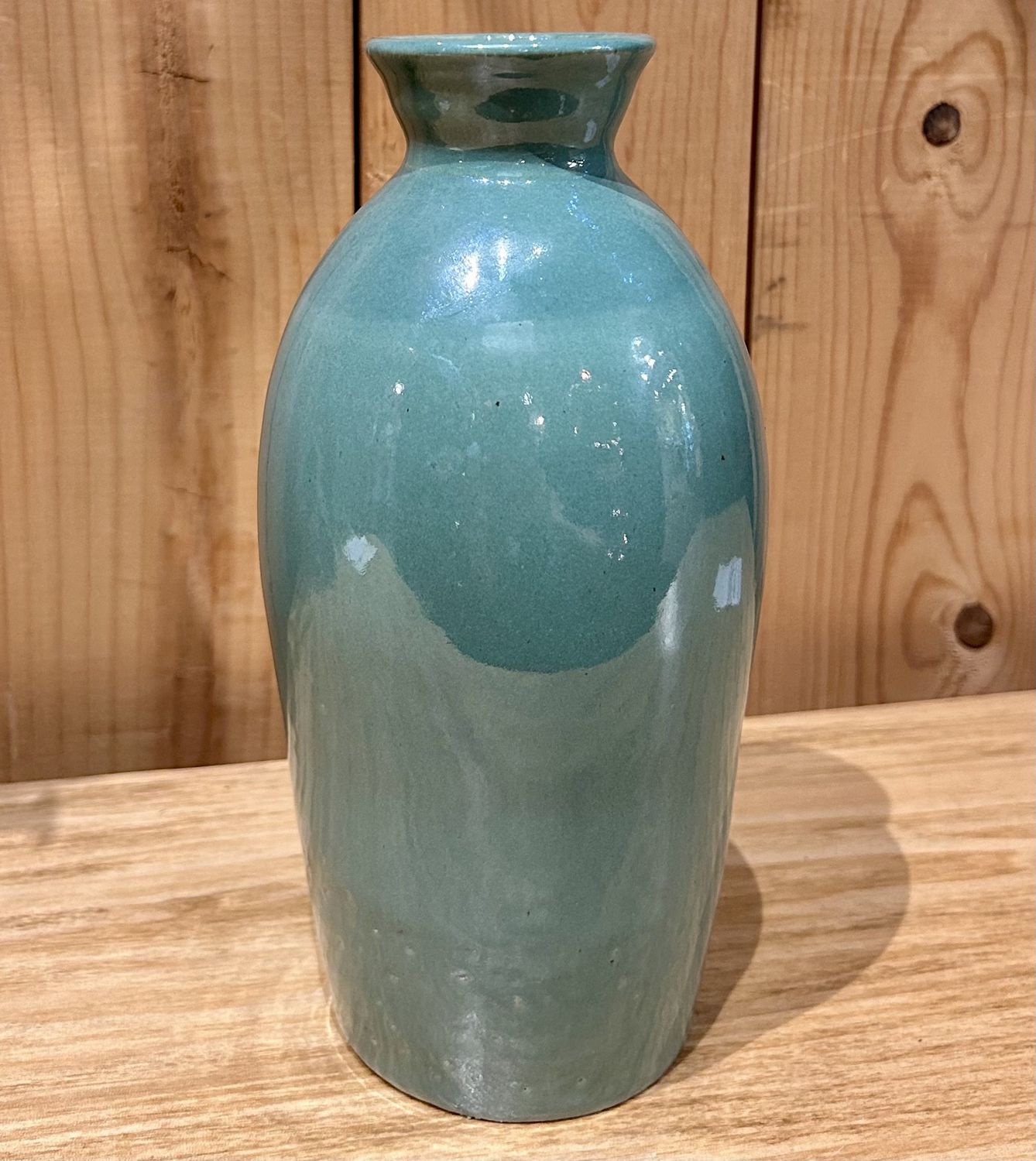 Okechukwu Vase Green Little Neck