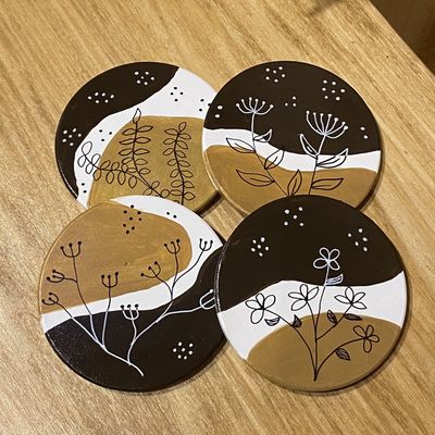 Wilson Coaster Set of 4 Boho Chocolate