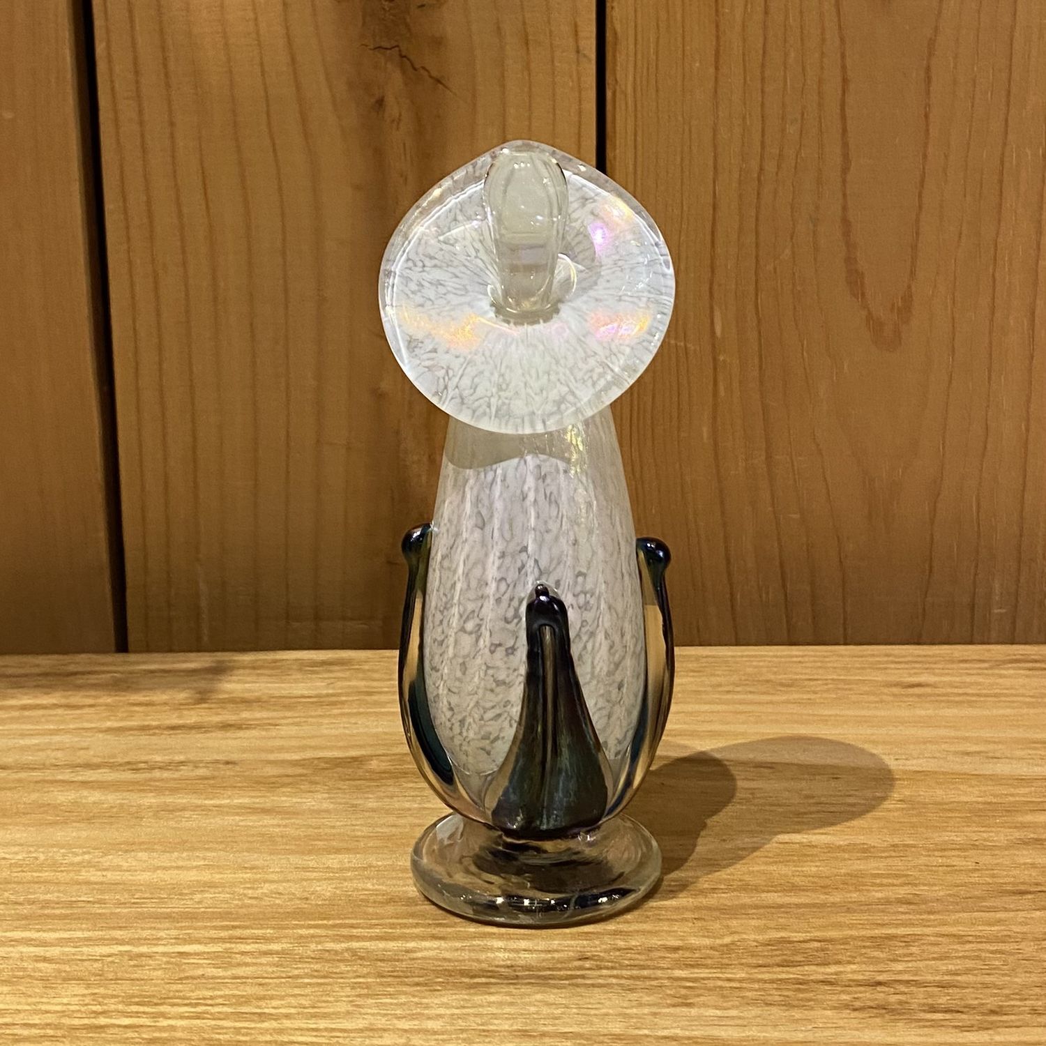 Callahan Perfume Bottle White W/Black Stem