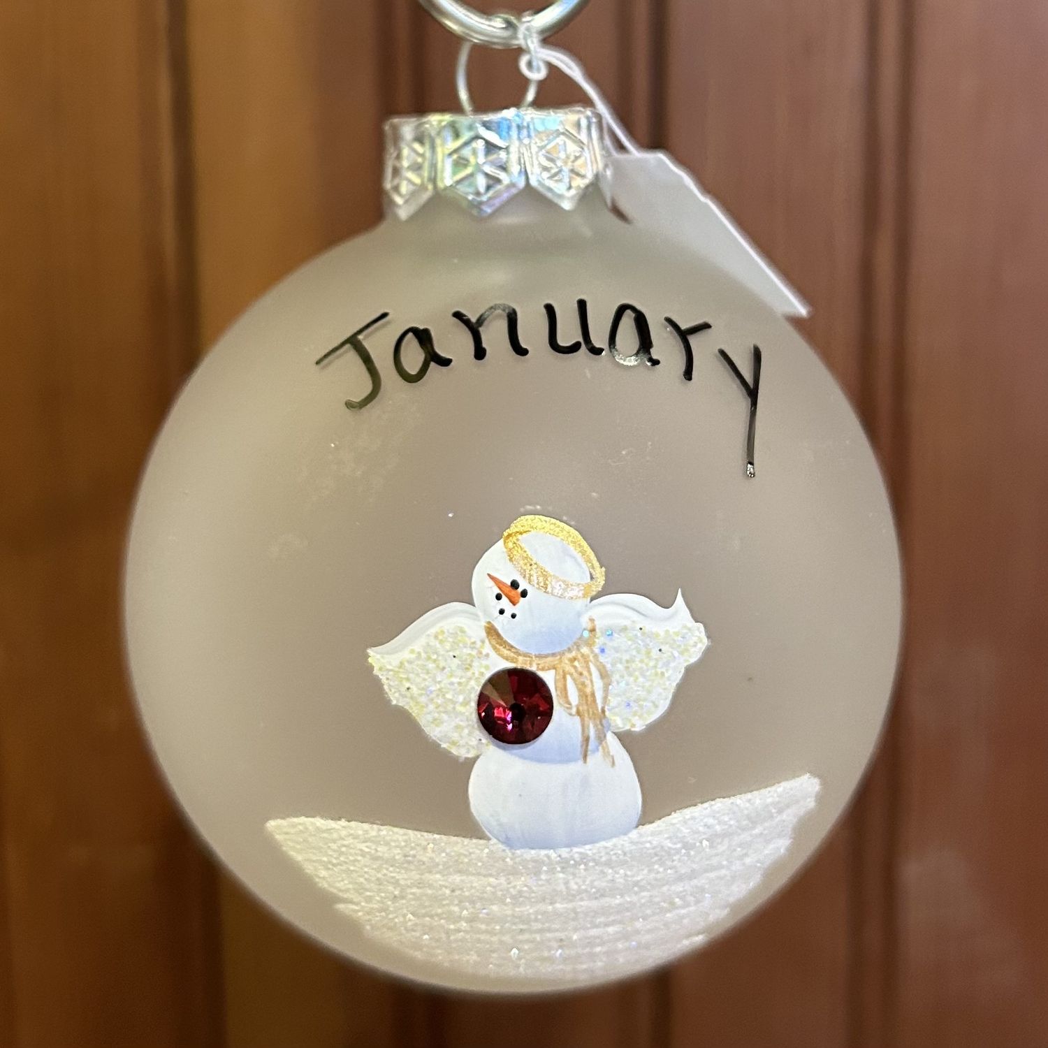 Hamilton Ornament Birthday Angel with Swarovski Crystal, Design: January