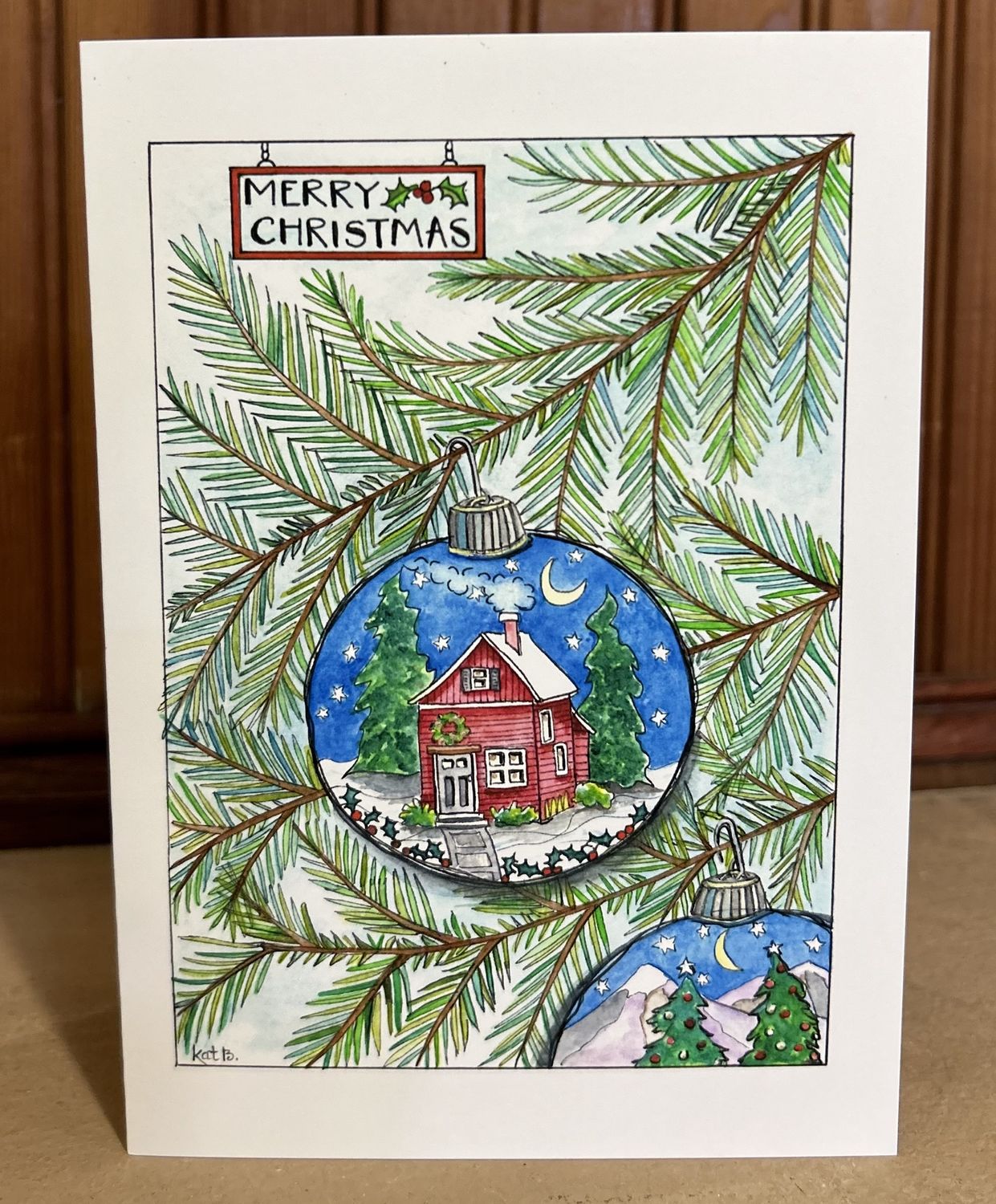KatKando Card Christmas Ornament