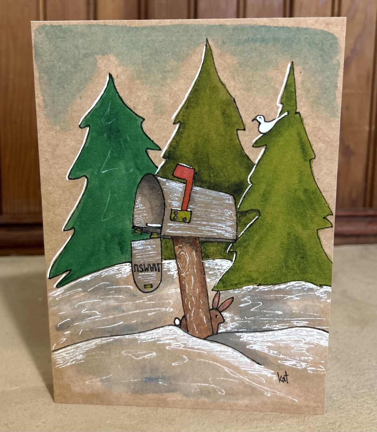 KatKando Card Christmas Mailbox