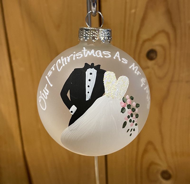 Hamilton Wedding Trio Ornament Set