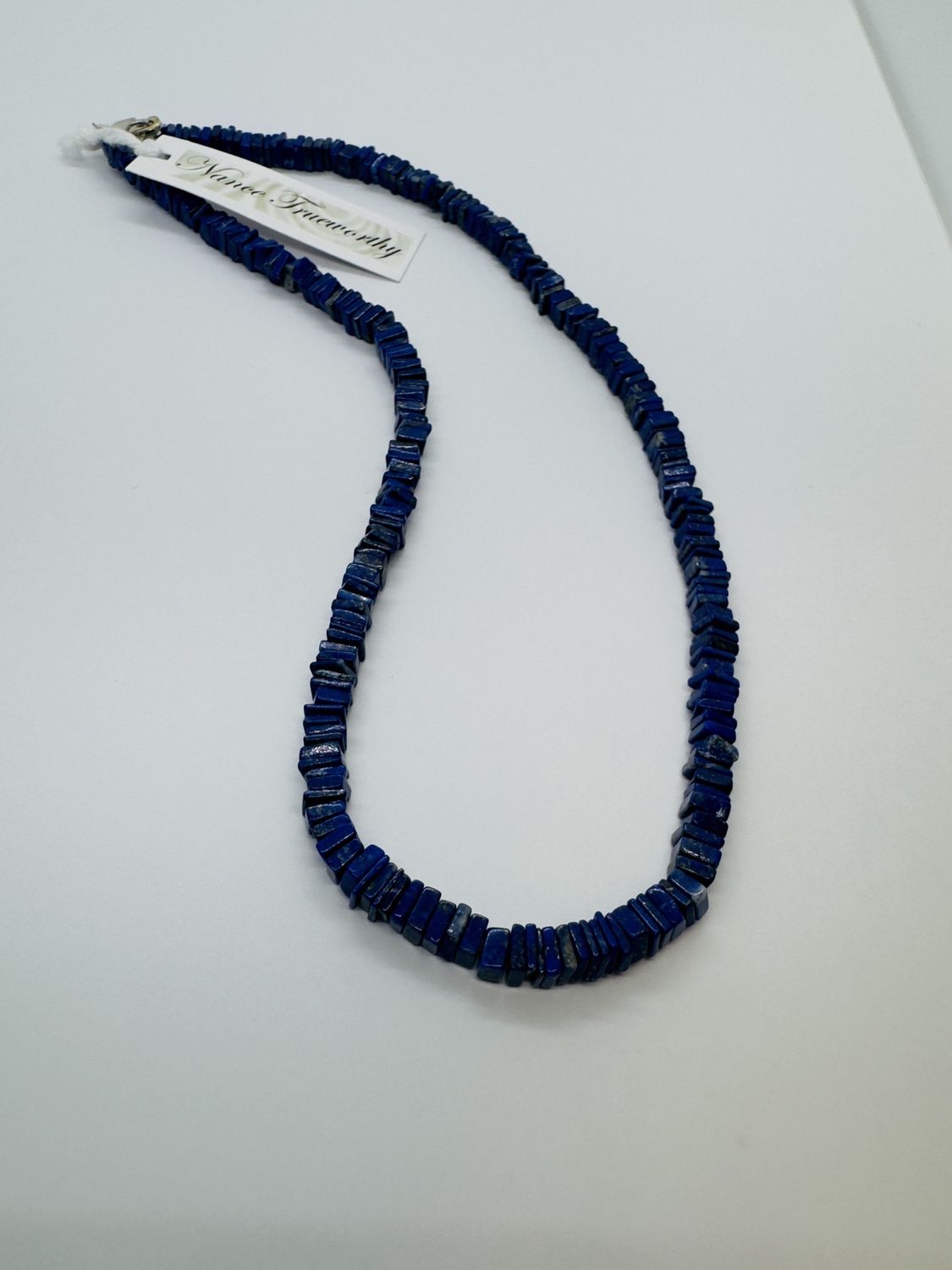 Trueworthy Necklace Square Stacked Lapis