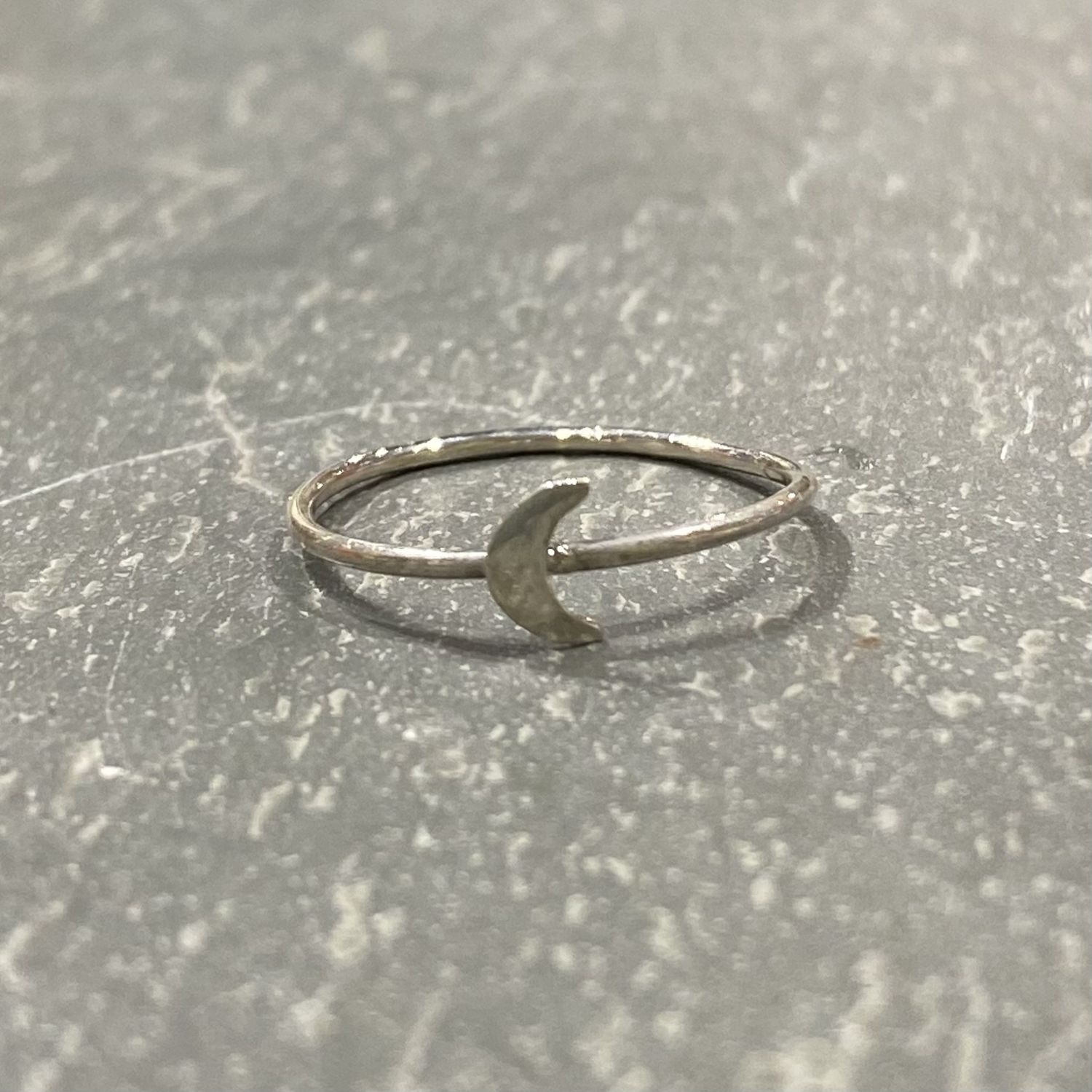 Tessler Ring Solid Moon Design, Size: 6