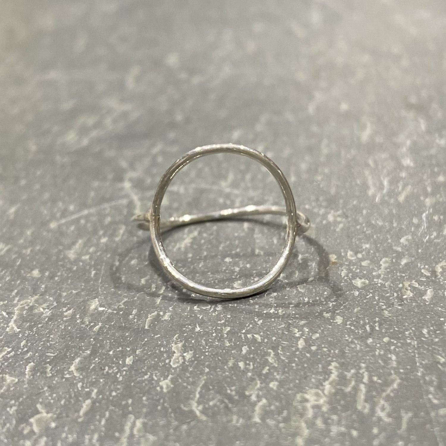 Tessler Ring Sterling Silver Open Circle, Size: 5.5