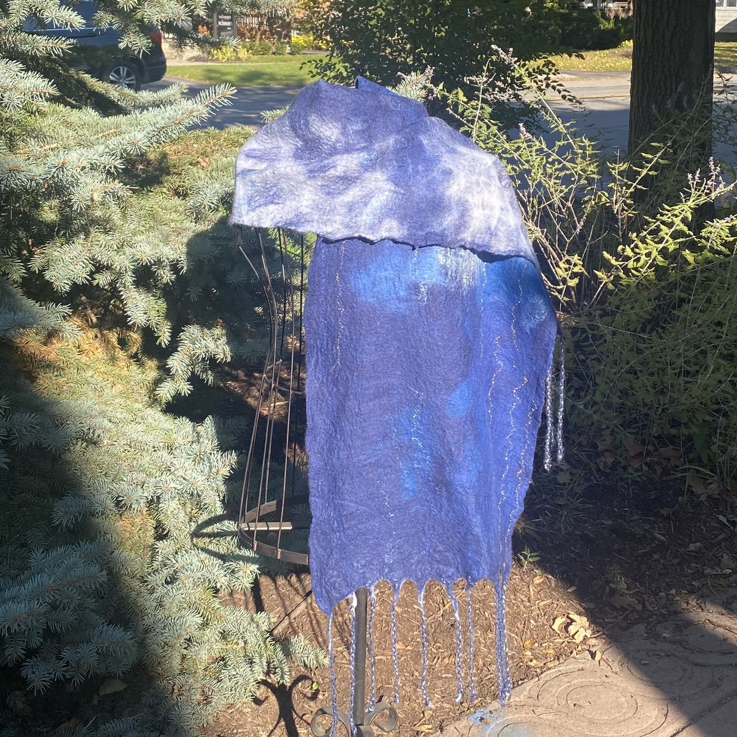 Frame Scarf Blue Galaxy