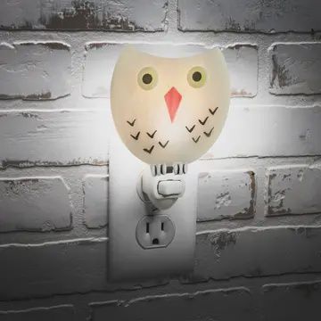 J Devlin Glass Nightlight Wise Owl