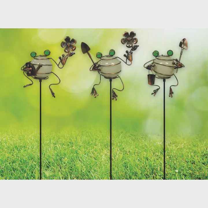 Sunset Froggy Glow In The Dak Plant Pick