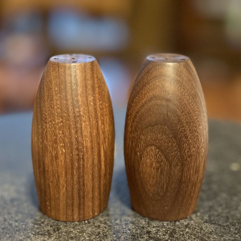Blankenberg Black Walnut Salt and Pepper Shaker Set