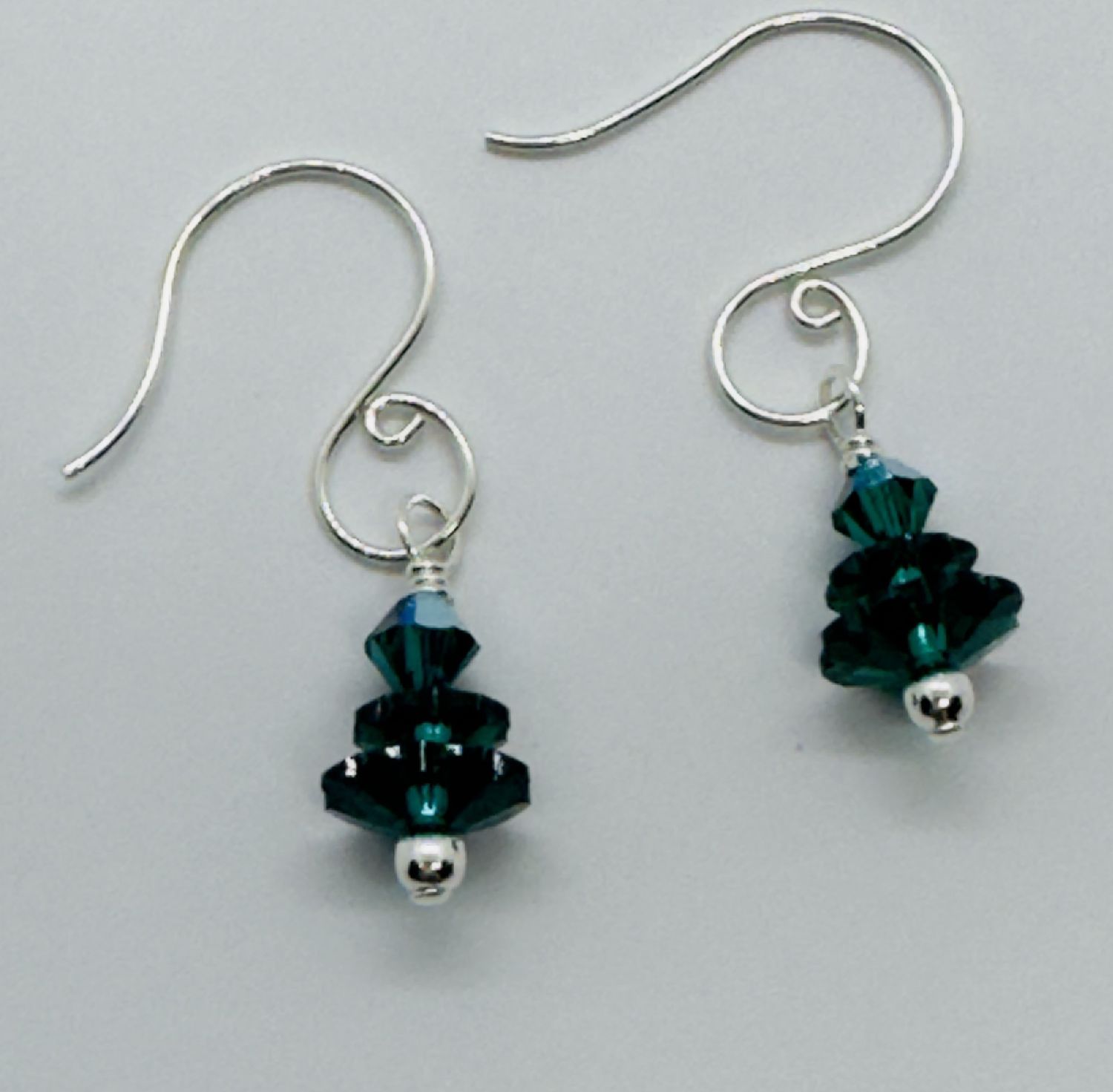 Snooty Earring Christmas Tree in Emerald Green