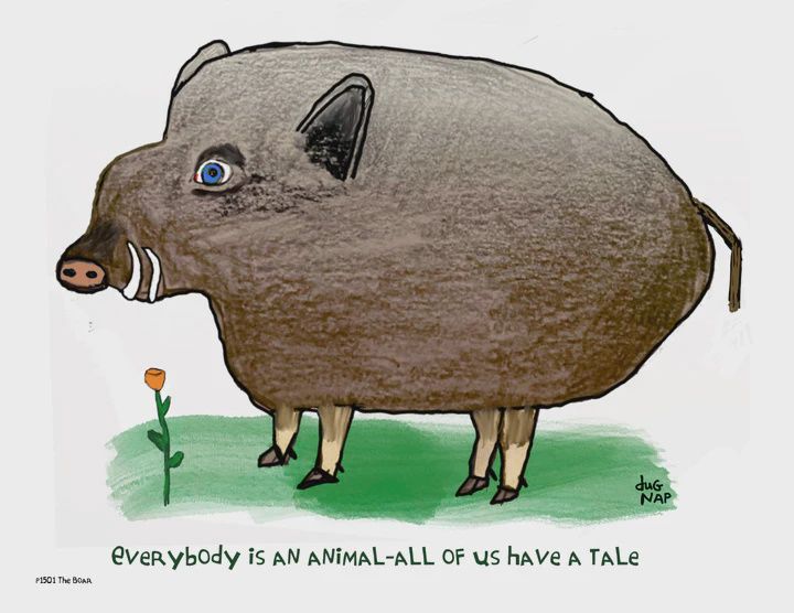 Dug Nap Print &quot;The Boar&quot;