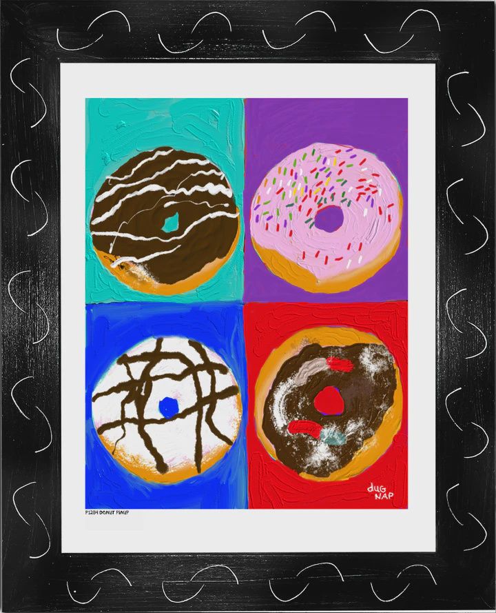 Dug Nap Print &quot;Donut Pinup&quot;