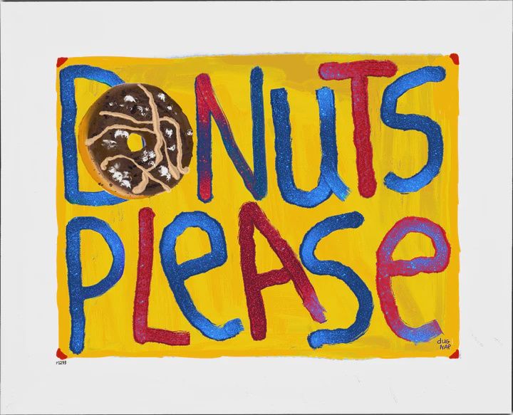 Dug Nap Print &quot;Donuts Please&quot;