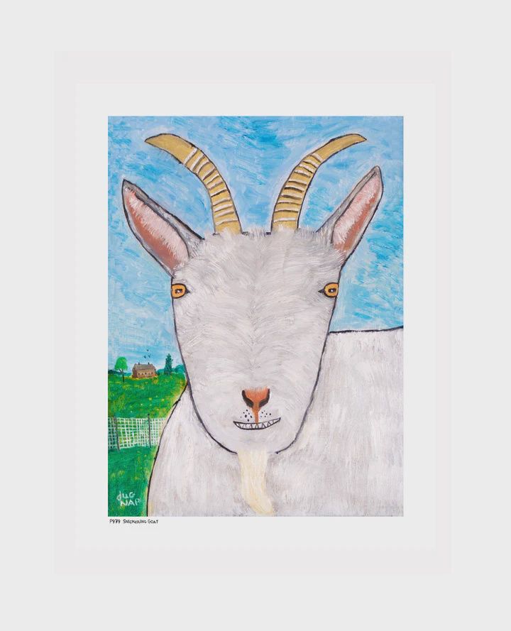 Dug Nap Print &quot;Snickering Goat&quot;