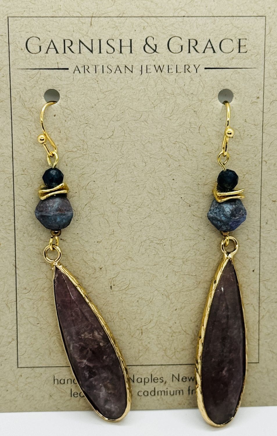 Garnish Earrings Strawberry Teardrops