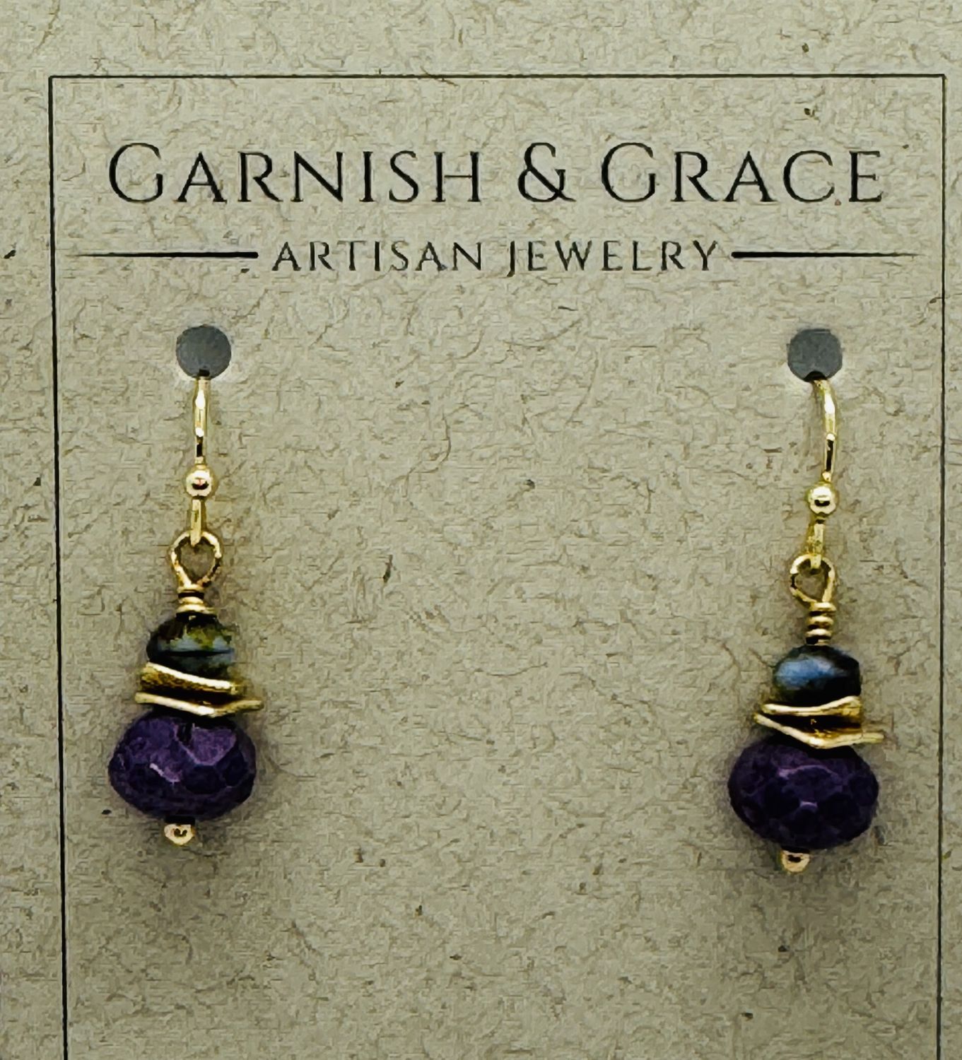 Garnish Earrings Purple Passion