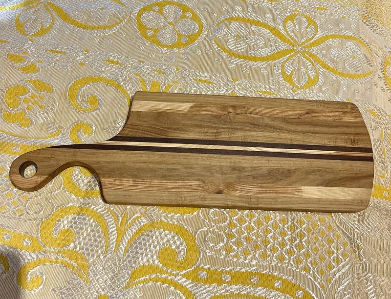 Straight Grain Charcuterie Board Walnut, Black Locust and Maple
