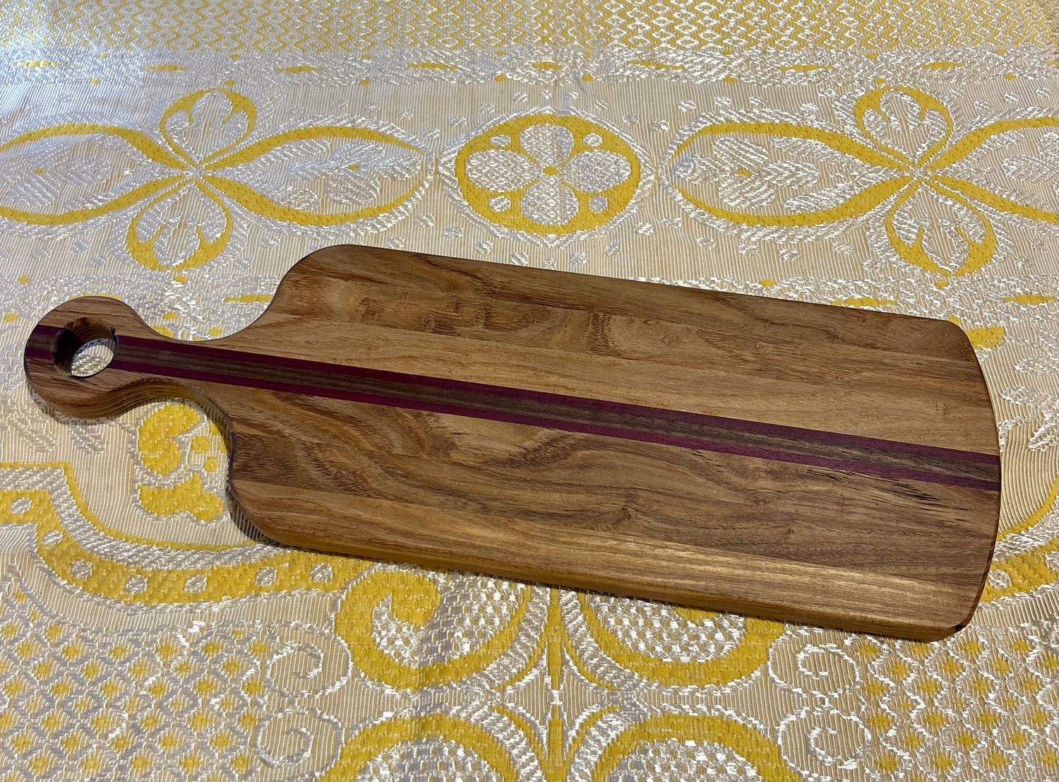 Straight Grain Charcuterie Board Walnut, Purple Heartwood and Black Locust
